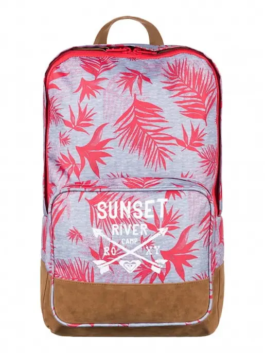 Plecak szkolny ROXY - Pink Sky Girl Indo Floral Heritage Heather