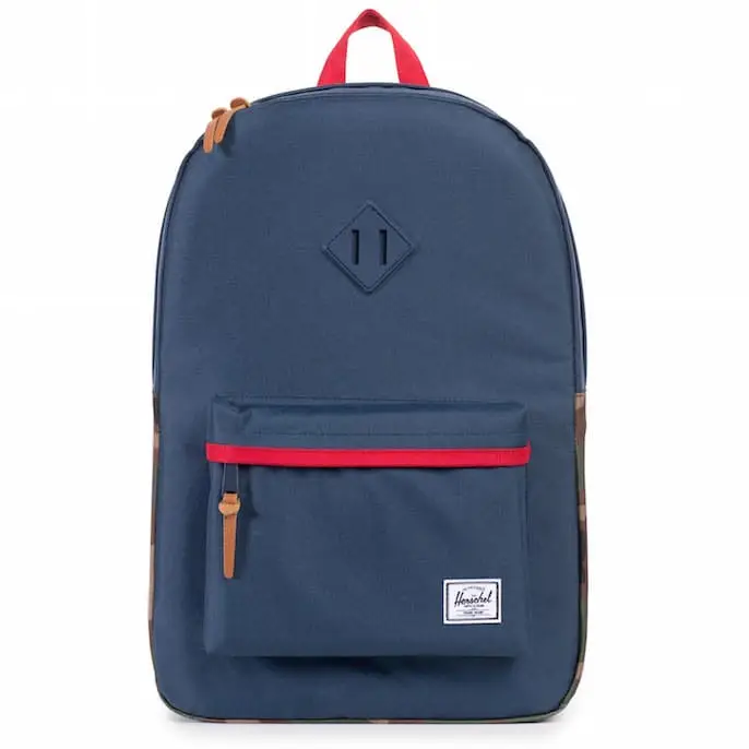 Plecak Herschel - Heritage Navy Woodland Camo Red 21L 
