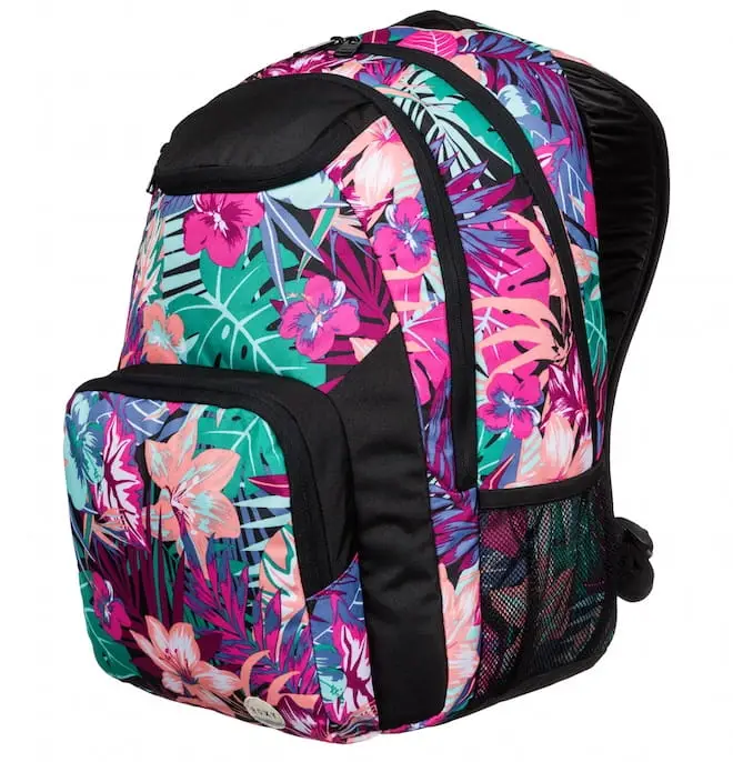 Plecak szkolny ROXY Shadow Swell Garden party True Black