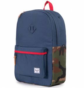 Plecak Herschel - Heritage Navy Woodland Camo Red 21L