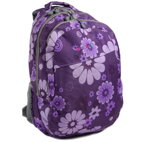 Plecak szkolny JWorld New York - Cornelia Flower Purple