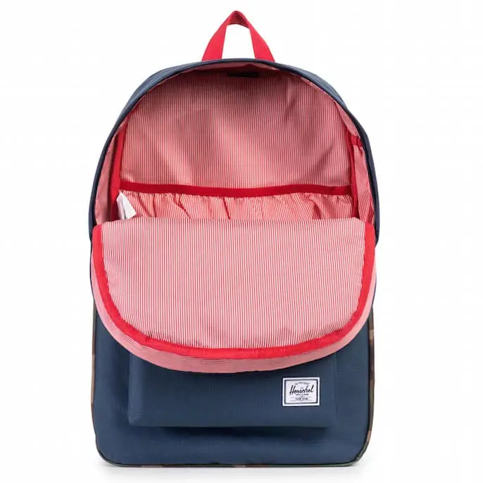 Plecak Herschel - Heritage Navy Woodland Camo Red 21L 