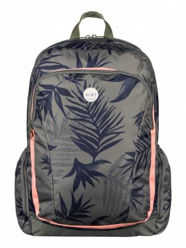 Plecak szkolny ROXY Alright Indo Floral Combo Dusty Olive