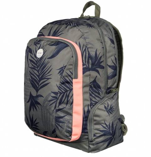 Plecak szkolny ROXY Alright Indo Floral Combo Dusty Olive