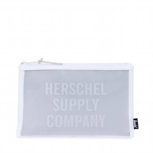 Saszetka Herschel - Network Medium Mesh Pouch White